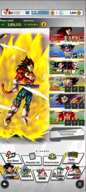 ANDROID + 3,800 CRYSTALL 4 UL CHARACTER + Ultra Golden Frieza + Ultra Super Saiyan 4 Vegeta + Ultra Turles (8 star) + Ultra Raditz (DESCRIPTION)