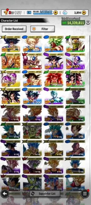 ANDROID + 3,800 CRYSTALL 4 UL CHARACTER + Ultra Golden Frieza + Ultra Super Saiyan 4 Vegeta + Ultra Turles (8 star) + Ultra Raditz (DESCRIPTION)