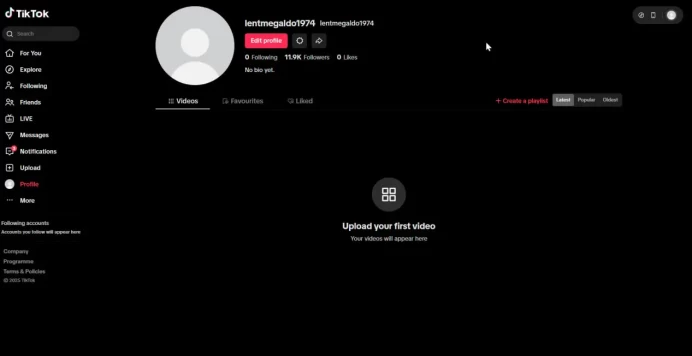 Germany | Account | TikTok 12.000 Followers | Live Studio + live Phone Activated | Full Mail Access | Creator Rewards Program | 