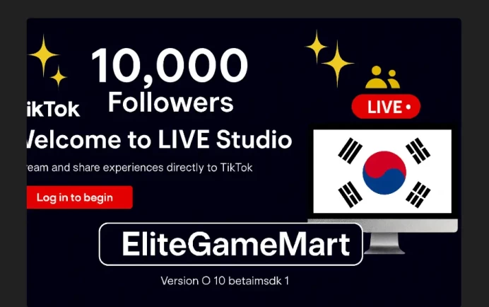 South Korea | Account | TikTok 10.900 Followers | Live Studio + live Phone Need Activated | Full Mail Access