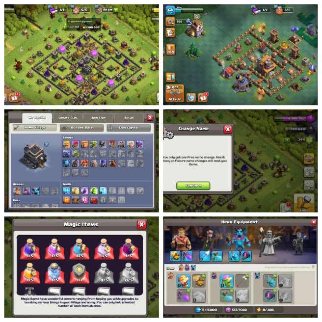 M114◆TH 9 FULL MAX◆5 BUILDER UNLOCK◆HERO: 30,30,10◆RUNE OF GOLD◆NC FREE