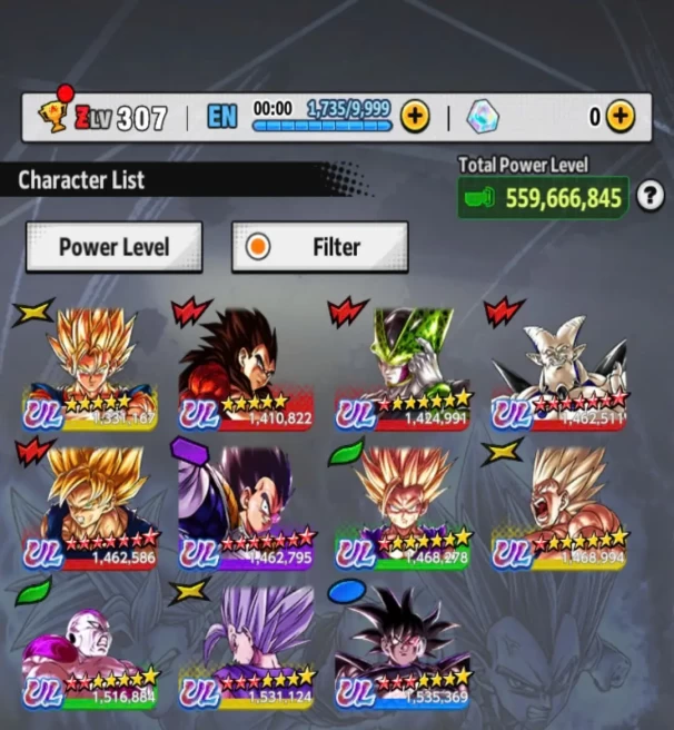 D792-IOS+Android-Vip Account-11 UL(SS4 Vegeta+SS Goku+Frieza+Cell+Gohan+Turles+Beast Gohan+Super Vegito)+59 Legend+Vip Equipment+Team GT-Daima