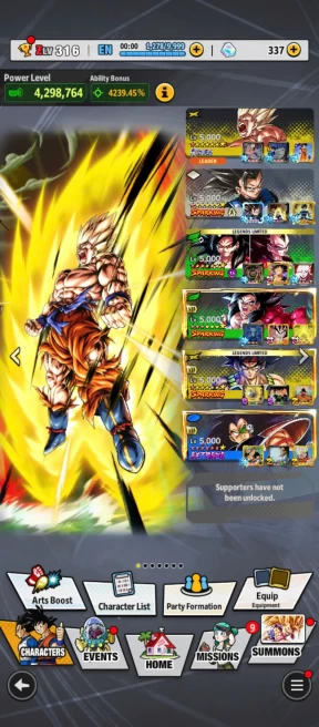 D788-IOS+Android-Vip Meta Account-9 UL(SS Goku+Frieza+SS4 Gogeta+Majin+Turles+Super Vegeta)+62 Legends+Vip Equipment+Good Zenkai+Many Good Team