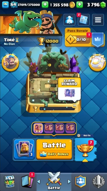 ◄ KT 15 ► LVL 67 ◆ 10000 TROPHIES ◆ 103 MAX CARD ◆ LEVEL 15 [41] ◆ LEVEL 14 [62] ◆ 148 EMOTES ◆ 19 EVO ◆ 16 SKIN ◆ 1.3m GOLD ◆ 7758 GEMS ◆ RL147