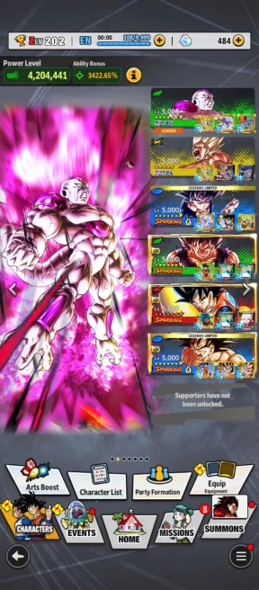 D774-IOS+Android-Nice Account-8 UL(SS Goku+Frieza+Cell+Majin+Super Vegito)+47 Legends+Vip Equipment+Many Good Team PVP+Goku Uis+Vegeta Saga