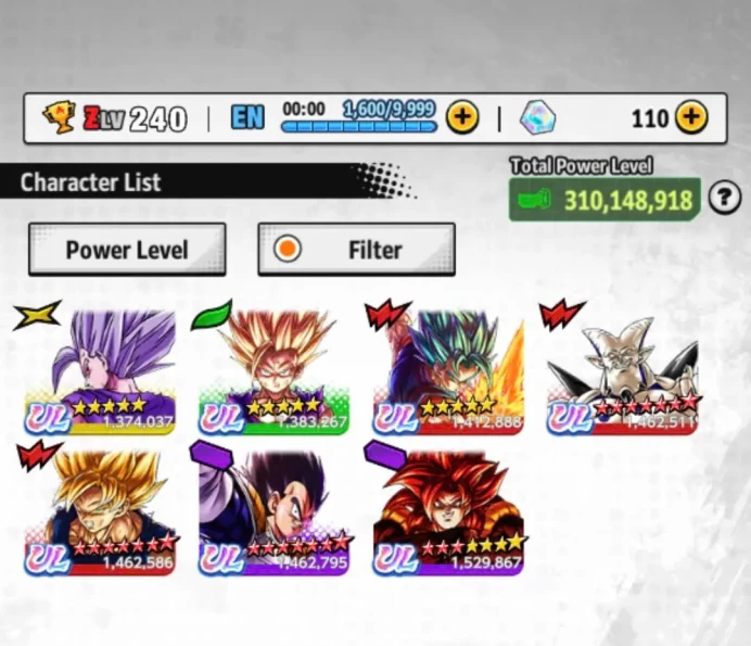 D773-IOS+Android-7 UL(SS4 Gogeta+Vegito+Beast Gohan+Gohan+Vegeta)+43 Legends+Good Equipment+Team GT+Team Gohan+Goku Saga+Trunks Zenkai+Zamasu