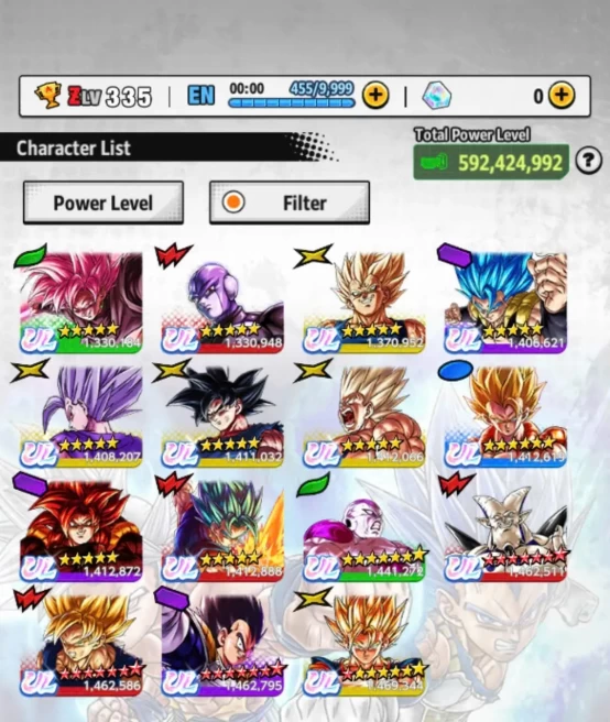 D771-IOS+Android-Super Vip Account-15 ULTRA(SS Goku+Frieza+Majin+SS4 Gogeta+Vegito+Goku Uis+Beast Gohan+Gogeta+Hit+Rose)+63 Legends Good Star