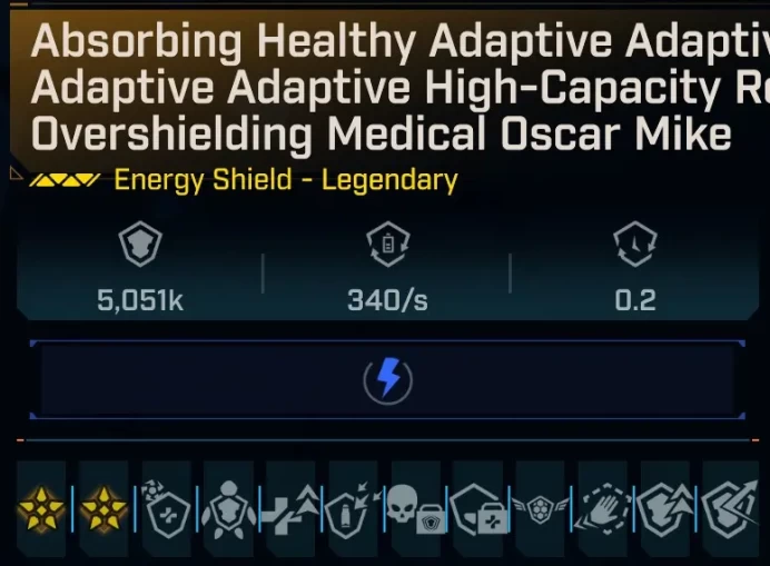 [MODDED] L50 SHIELD - 5.051.000 CAPACITY - TACTICAL ROUNDS - POWER PLAY - TONS OF OTHER STATS (SEE SECOND IMAGE!)