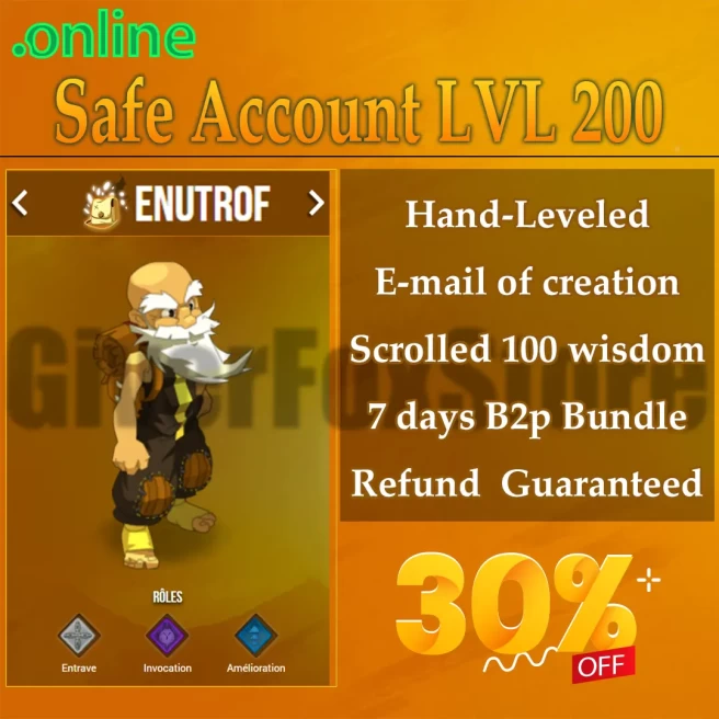 Imagiro>[ Enutrof LVL 200 ]  Never Verified Account (Auto Delivery)