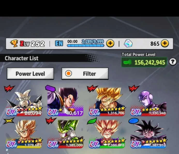 D769-IOS+Android-Nice Acc-8 UL(Cell+Majin Vegeta+Turles+Hit+Gohan)+39 Legend+Vip Equipmen+Good Team+Daima+Gohan+Cell+Son Family+Goku Ui+God Goku