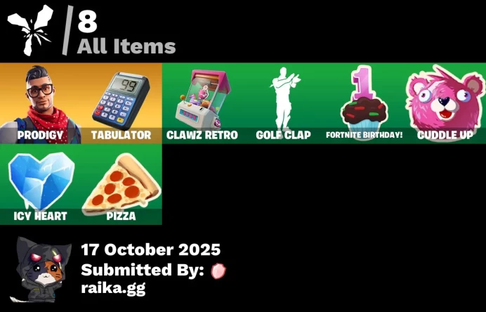 [PC/PSN/XBOX] 1 skins | Prodigy | Tabulator | Clawz Retro | Golf Clap