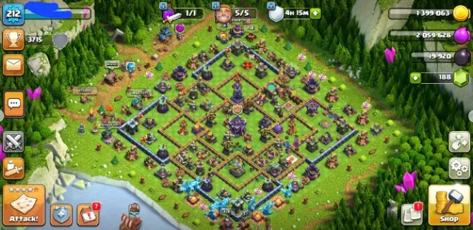 【TH15】close to max 212 Level | BK 74 | AQ 80 | GW 59 | RC 29 | Instant Delivery