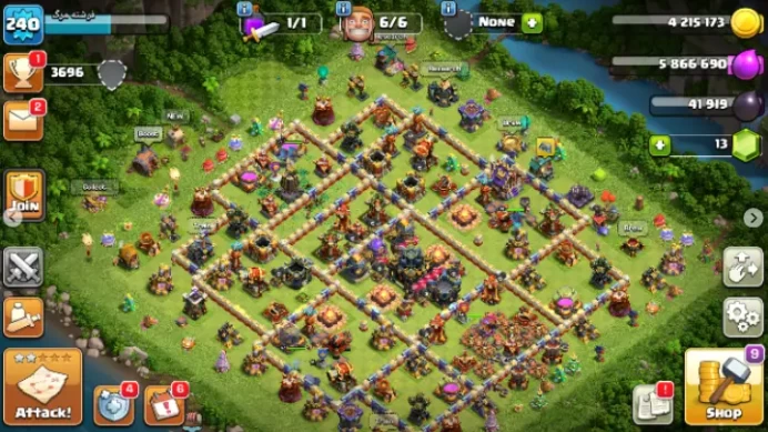 TH17| LVL240| Heroes(K96 Q100 M76 W71 R47)| 34BM| 2850War Stars| 9Skins |C103