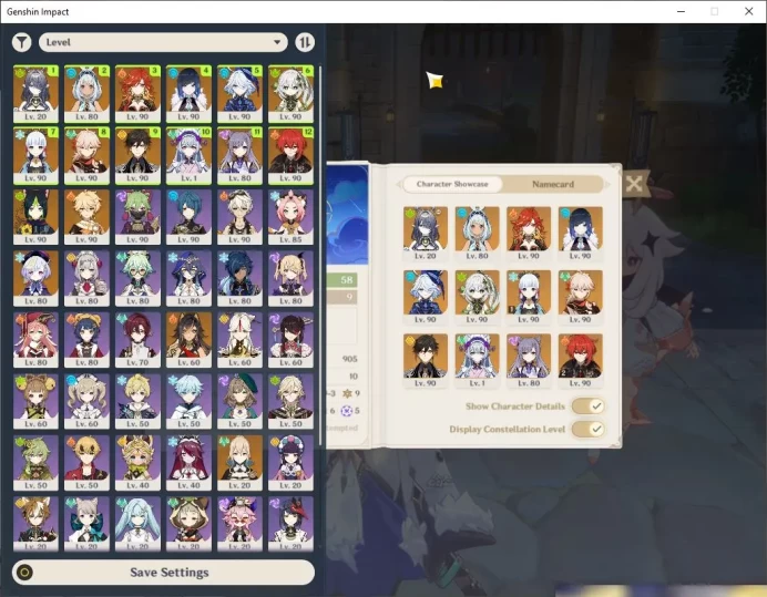 ASIA|AR58|9 Limited + 6 [5 Star's Weapon] Ayaka C1,Furina,Kazuha,Yelan,Mauvika,Lauma Etc |MC Male|Take Email|Check SS(GI2747)