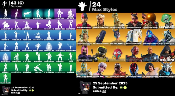 [PC/PSN/XBOX] 50 skins | Son Goku | Ice Breaker | Burning Ambition Valeria | Malik (Solitary Defender)