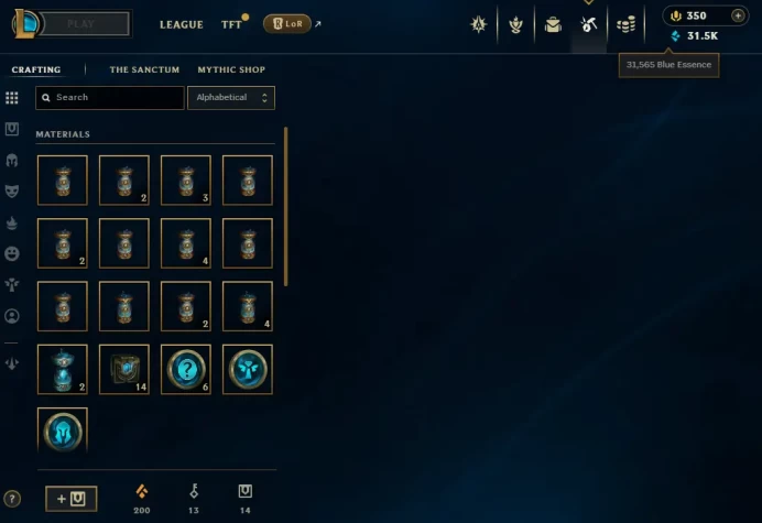 【 NA 】 ⸱ Gold IV 31% WR | Hand - ( leveled + Boosted ) | Unverified | 31565 BE | 350 RP | Untouched-Loot |Check Description