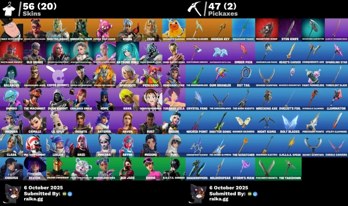 [PC/XBOX] 56 skins | Get Griddy | Fancy Peter Griffin | Burning Ambition Valeria | Spectra Knight