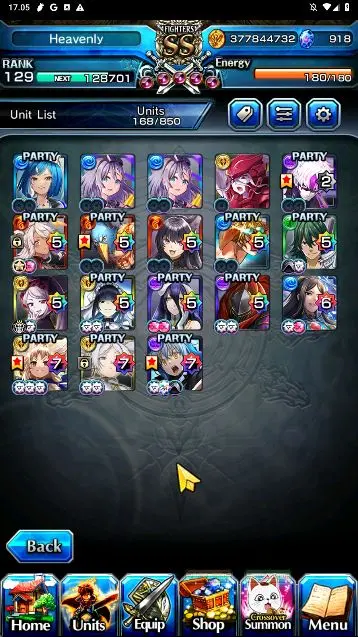 Global|Rank 129|918 Crystals|18 Ascend(DL Rimuru,NarberalTW,FrierenTW,JijiTW,etc)+SpArt TerribleTornado,Yamada|CheckSS|(GS1373)