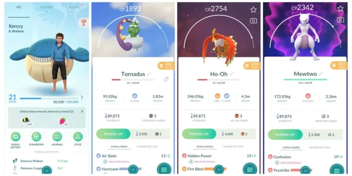 Legendary Mewtwo Tornadus Ho-Oh | 21 lvl