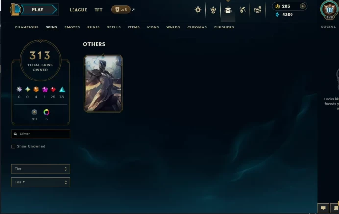 EUW EMAIL CHANGEABLE 160 CHAMPIONS 313 SKINS SILVER KAYLE 7 VICTORIOUS SHOPKEEPER ICON+2X URF LAST PLAY 2023