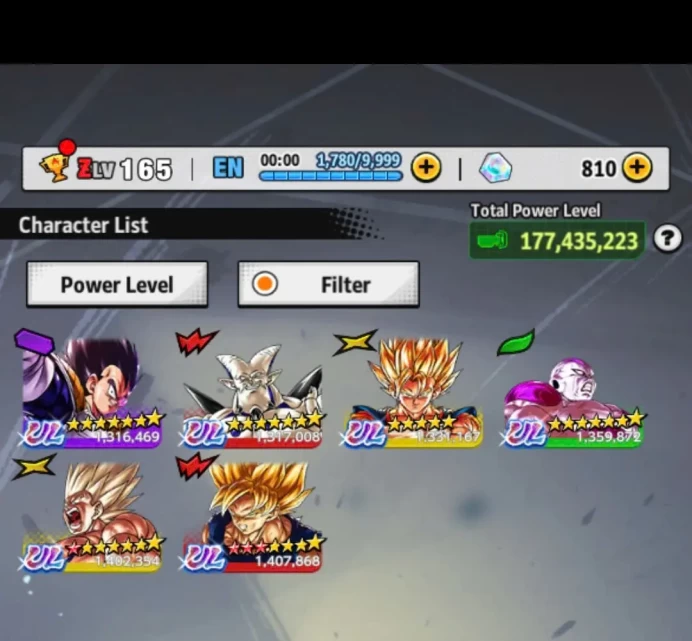 D768-IOS+Android-6 UL(SS Goku+Frieza+Super Vegito)+40 Legends+Good Equipment+Team Saga+Stacked LL+Nice Account+Goku Saga+Goku Uis+Zamasu Red