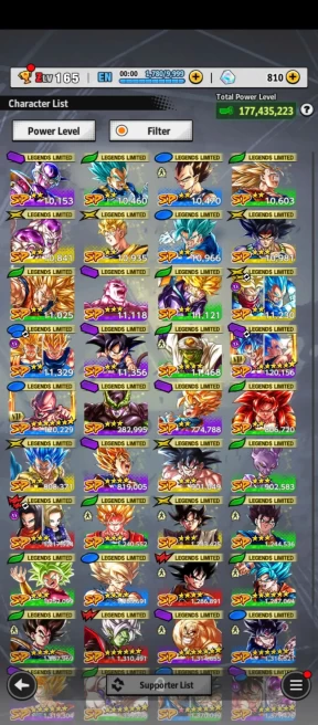 D768-IOS+Android-6 UL(SS Goku+Frieza+Super Vegito)+40 Legends+Good Equipment+Team Saga+Stacked LL+Nice Account+Goku Saga+Goku Uis+Zamasu Red