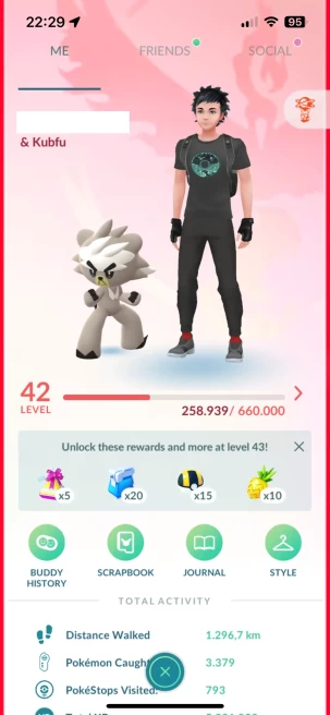 Account 2018, Level 42, Kubfu IV100, 11 Shiny, 19 Legend, 4 IV 100, 1 Shadow Legend