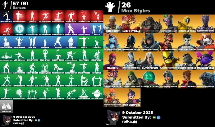 [PC/PSN/XBOX] 47 skins | Rippley vs Sludge | Black Panther (Shuri) | Magneto | Camo War Machine | Black Queen