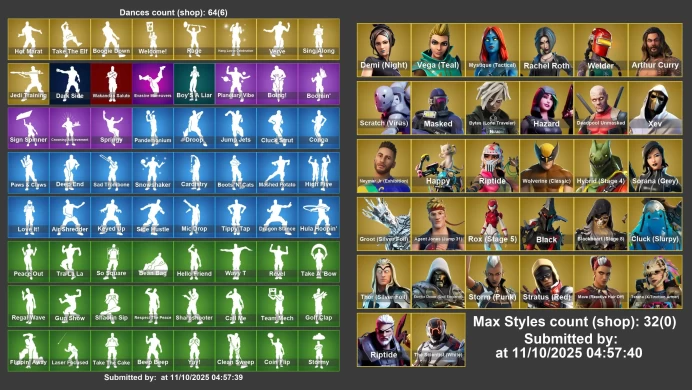 [PC/XBOX] 67 skins | Hot Marat | Rage | Welcome! | Take The Elf | Verve | Astroworld Cyclone