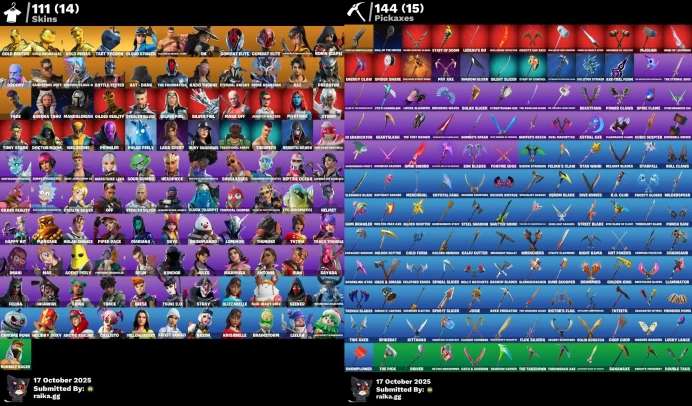 [PC/XBOX] 111 skins | Jules | Lara Croft | Tony Stark | Kurama | Mystique | Star Wand | Mandalorian