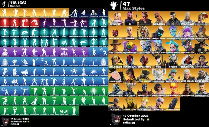 [PC/PSN/XBOX] 136 skins | Championship Aura | Kurama | Jabba Switchway ...