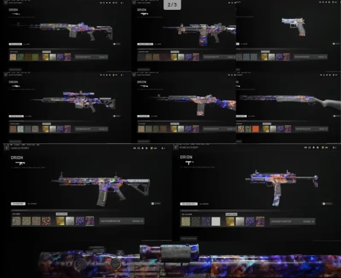 MW2 51+ Orion Camo Unlocked MW2 level 250 Beta First Taste Ultra Rare Calling Card  Aged Bundle Purchased 200+Camos Full Access