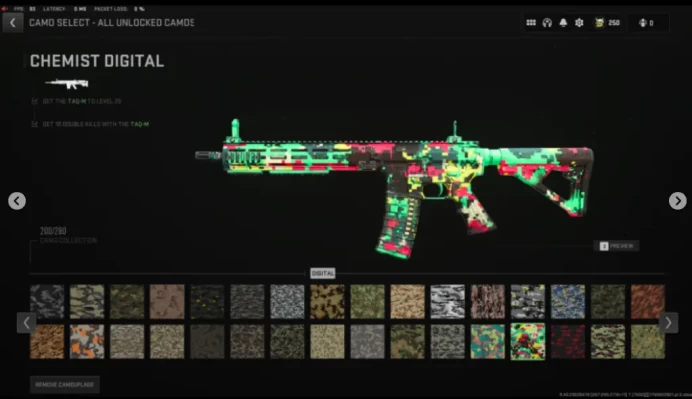 MW2 51+ Orion Camo Unlocked MW2 level 250 Beta First Taste Ultra Rare Calling Card Aged Bundle Purchased 200+CamosFull Access