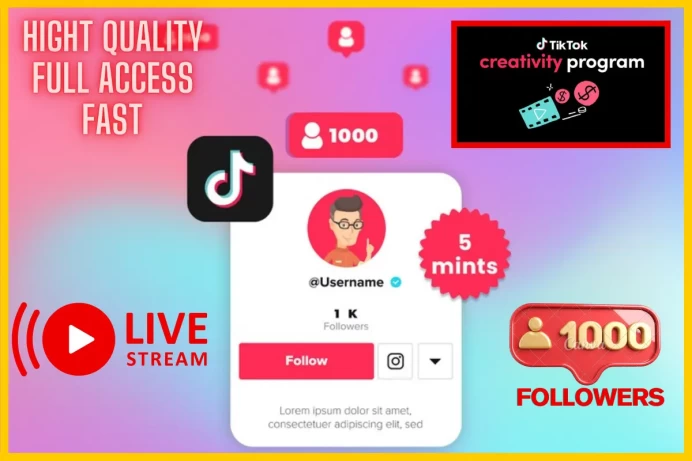 (-20%) TikTok Account + 1 000 Followers | LIVE NOW | Full Data Change