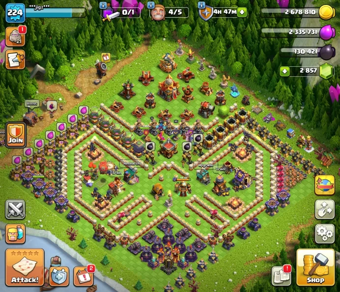 TH 16 (99% MAX)!! MAX HEROES !! 12 EPIC EQUIPMENT (6 EPICs LVL 20+)!! 4312 WAR STARS!! 2.8k GEMS !! HIGH BUILDER BASE !! NC AVL !! INST DELIVERY
