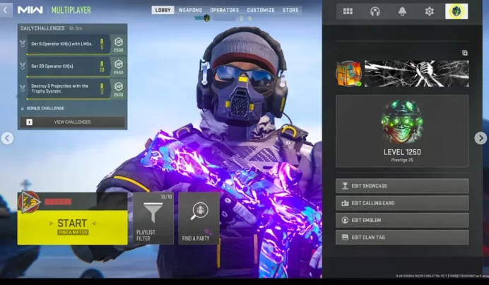 Modern Warfare 2 63 Meta Guns Maxed + 13 BundlesLevel 1250 Max28 Operators ( MW2/MW3 Not PURCHASED ) FULL ACCESS Pc/Xbox/PlayStation