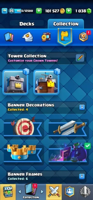 Clashroyall (Android/iOS) KT 12 -lvl 35 -Cards 106 /120 - Max Card 2 / Lvl 13 Card 6 / Emote 25 / Tower skin 2 /Fast delivery