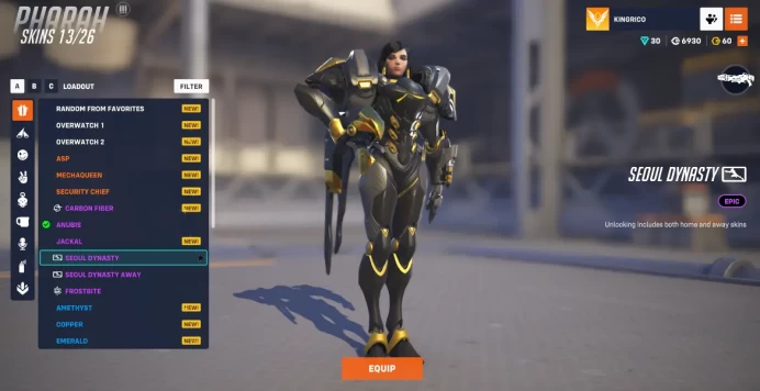 PHARAH / SEOUL DYNASTY / SEOUL DYNASTY AWAY / Overwatch 2 / Full Mail Access / see the picture / Please Read Description / xbzop