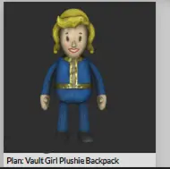 Plan: Vault Girl Plushie Backpack