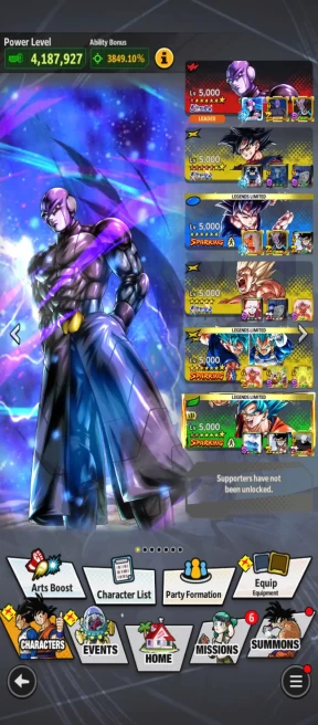 D754-IOS+Android-4 UL(SS Goku+Goku Uis 12 Red Star+Hit)+27 Legend+Good Equipment+God Goku Zenkai+New LL Goku Uis+Trunks+Piccolo+Jiren
