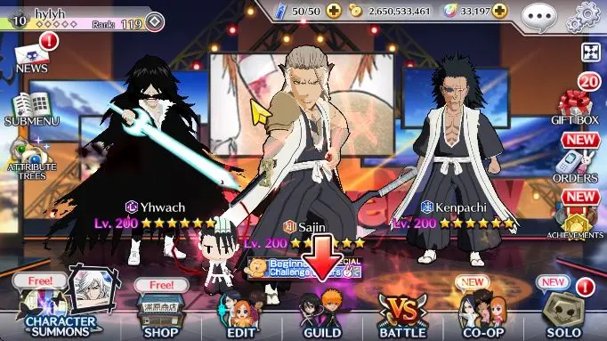 GLB BP 836K 33k Orbs| SoiFonSajinToshiroTYBW, gremmy9th Kenpachi9th Ichigo9th, IchigoRenew|CheckSS(BBS1871)