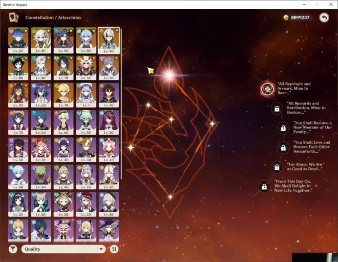 ASIA|AR55| 8 Limited,1[5 Star's Weapon]|Arlecch C1,Neuvil,Flins,Xianyun,Nahida,itto,etc|MC Male|Take Email|Check SS(GI2883)