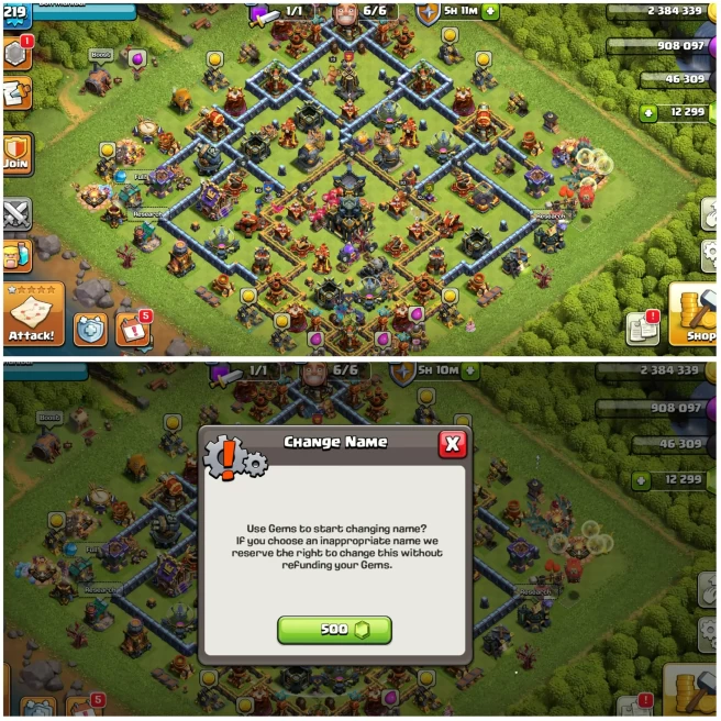 [12300 Gems]__Th17 Excellent Account||7 Epic Equipment||4 Epic Max||Heros:70-93-72-70-45||666 Cwl Medals||3506 Ws