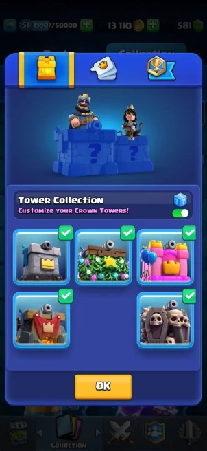 Clash royal (Android/iOS) KT 14 - lvl 51 - Cards119 /121/eliteCard 4/ Max Card 17/evo card8/Emote 67 / skin tower 5 /Fast delivery/ trophy 9726
