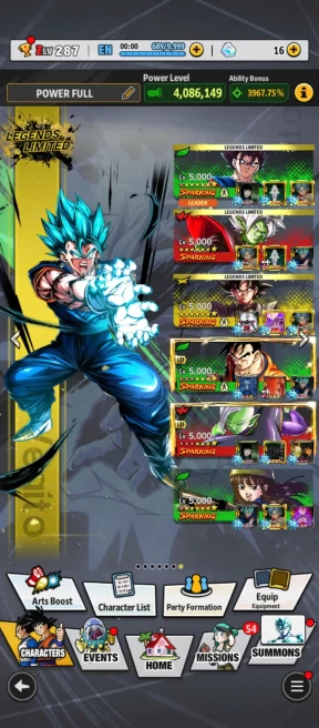 D748-IOS+Android-6 UL(Beast Gohan+Turles+Super Gpgeta)+62 Legends+Vip Equi+Good Team+Stacked Legends+Good Zenkai+Zamasu Red+SS2 Goku+Goku Black