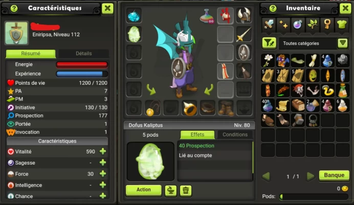 Eniripsa LVL 112 Kelerog / Non Certifie, Securite 100 % !