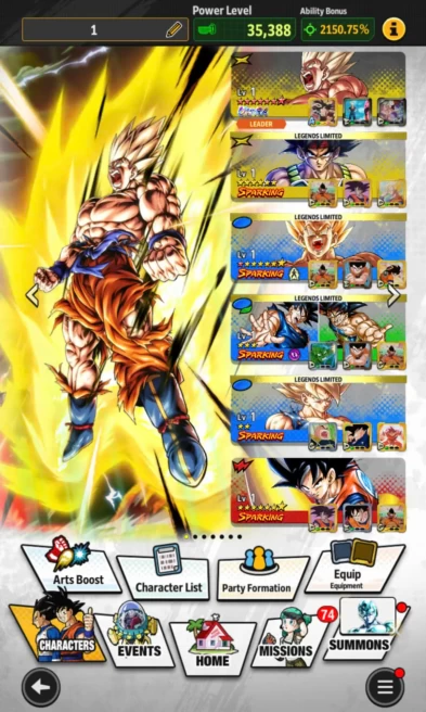D744-Android-UL SS Goku Full Red Star+9.000 Chrono Crytal+Soul+Event Fram CC+Goku and Bardock