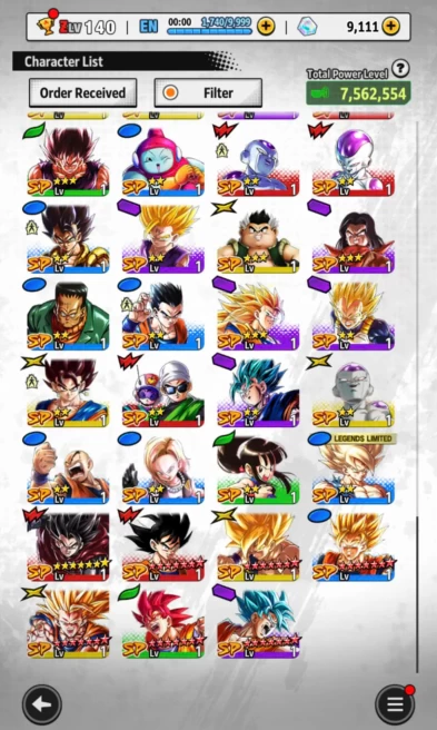 D744-Android-UL SS Goku Full Red Star+9.000 Chrono Crytal+Soul+Event Fram CC+Goku and Bardock