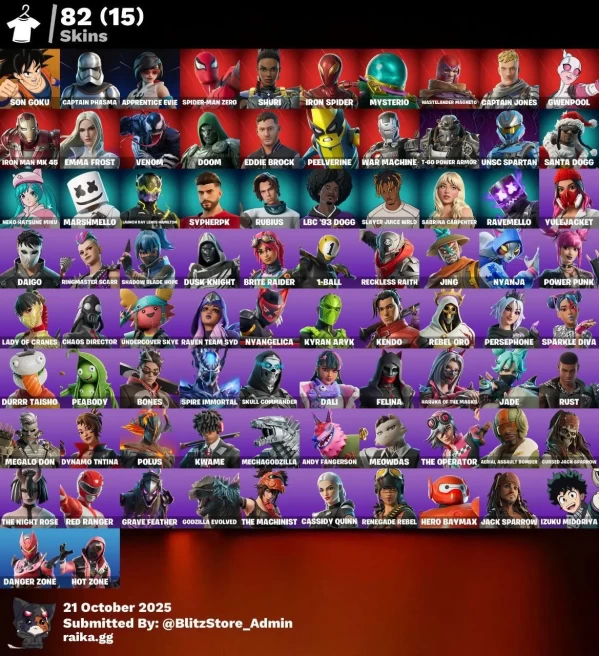 [Rent Cheap Accounts for 14 Days]Pc / xbox / PSN /Nintendo - 82 Skin - 93 Pickaxes - 61 Dans - Code586