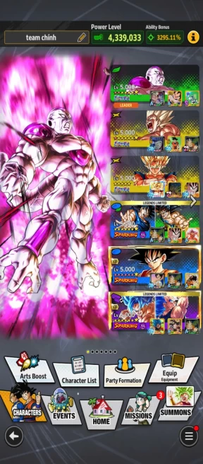 D741-IOS+Android-6 UL(SS Goku+Frieza+Super Vegito)+36 Legends+Good Equipment+Team Saga+Goku Uis+Goku Saga+Vegeta Saga+Broly+SS2 Goku+Goku Black
